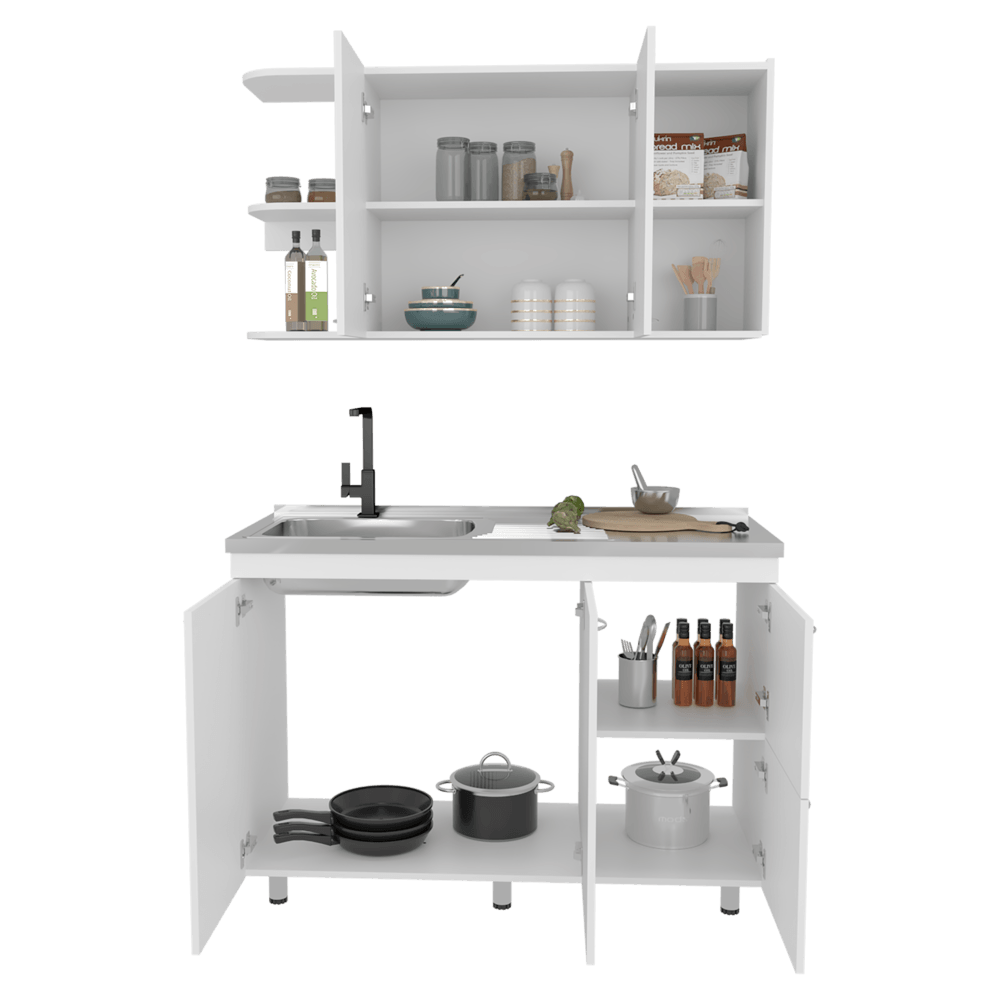 Cocina Elica 120 Rta Blanco Zf