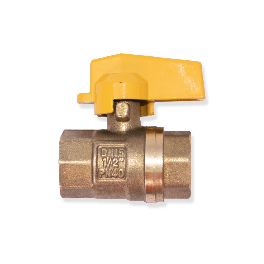 Llave Gas Bronce Pn40 B100 Dn15 Chapola Amarillaht20165