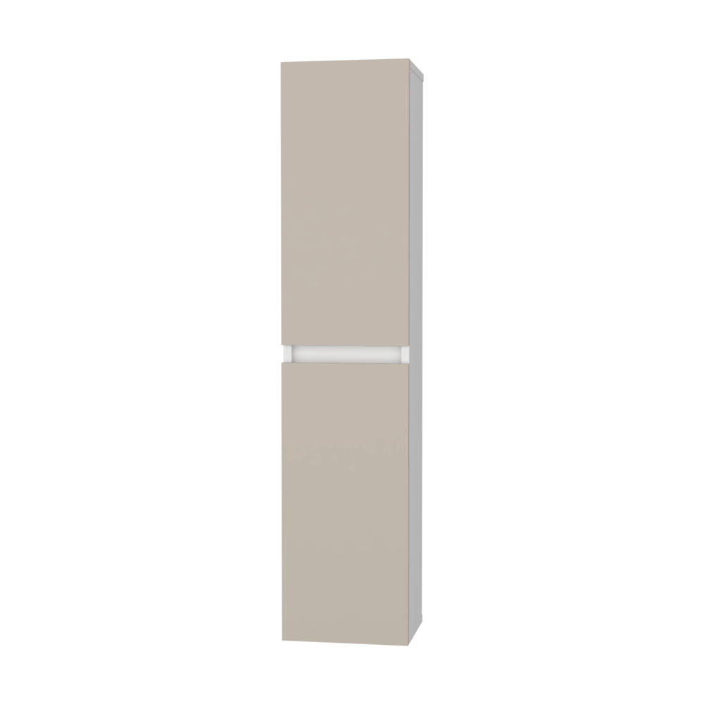 Armario De Pared Dos Puertas 110X25X21 Rta Capri Blanco Zf