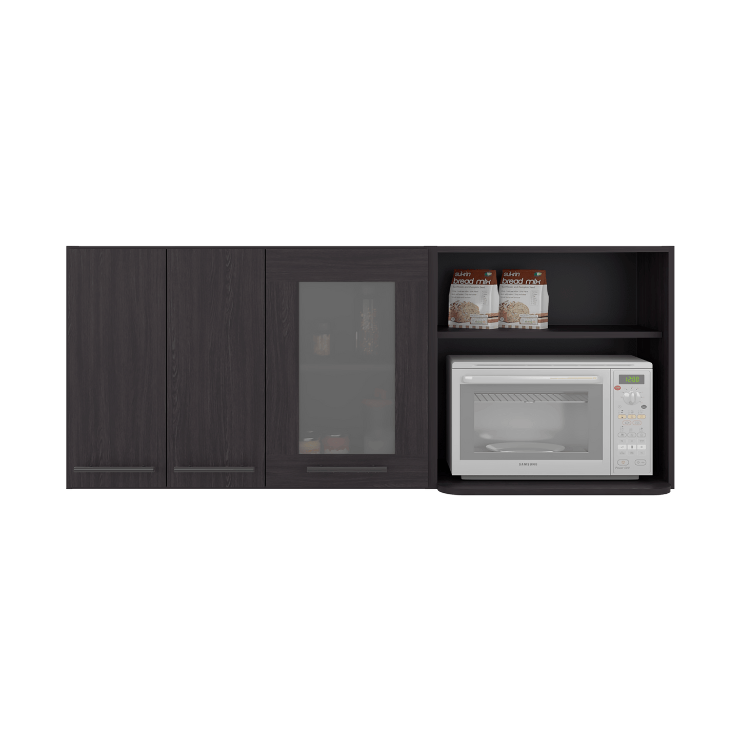 Mueble Superior Cocina Hasselt 60X150X40 Rta Wengue Zf