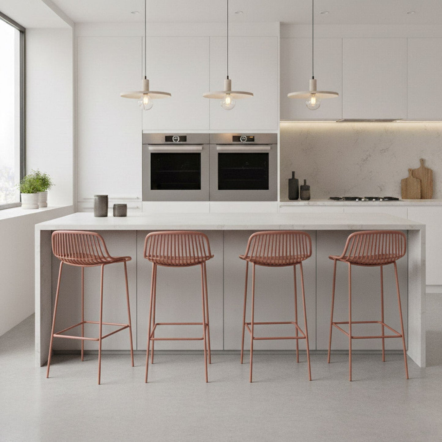Silla Bar Tulum 97X41X51 Rta Terracota