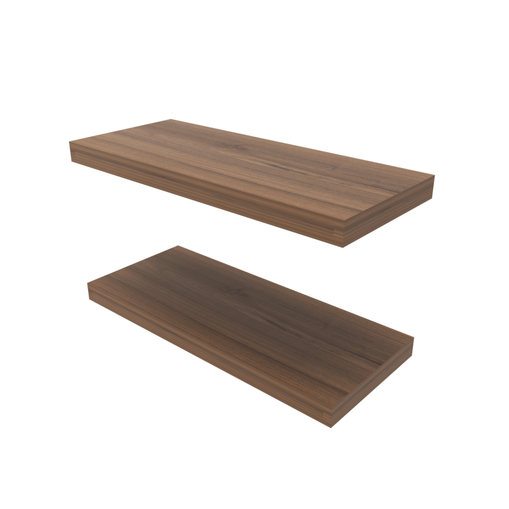 Repisa Flotante 3X80X25 Rta Café Espresso X2 Und Zf