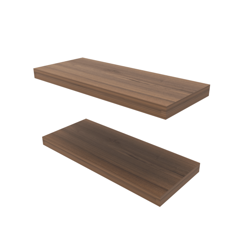 Repisa Flotante 3X80X25 Rta Café Espresso X2 Und Zf