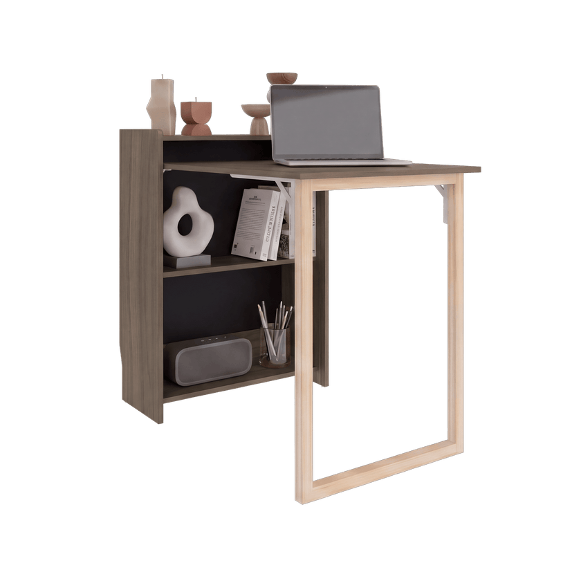 Escritorio Plegable Lesli 85X63X30 Rta Avellana