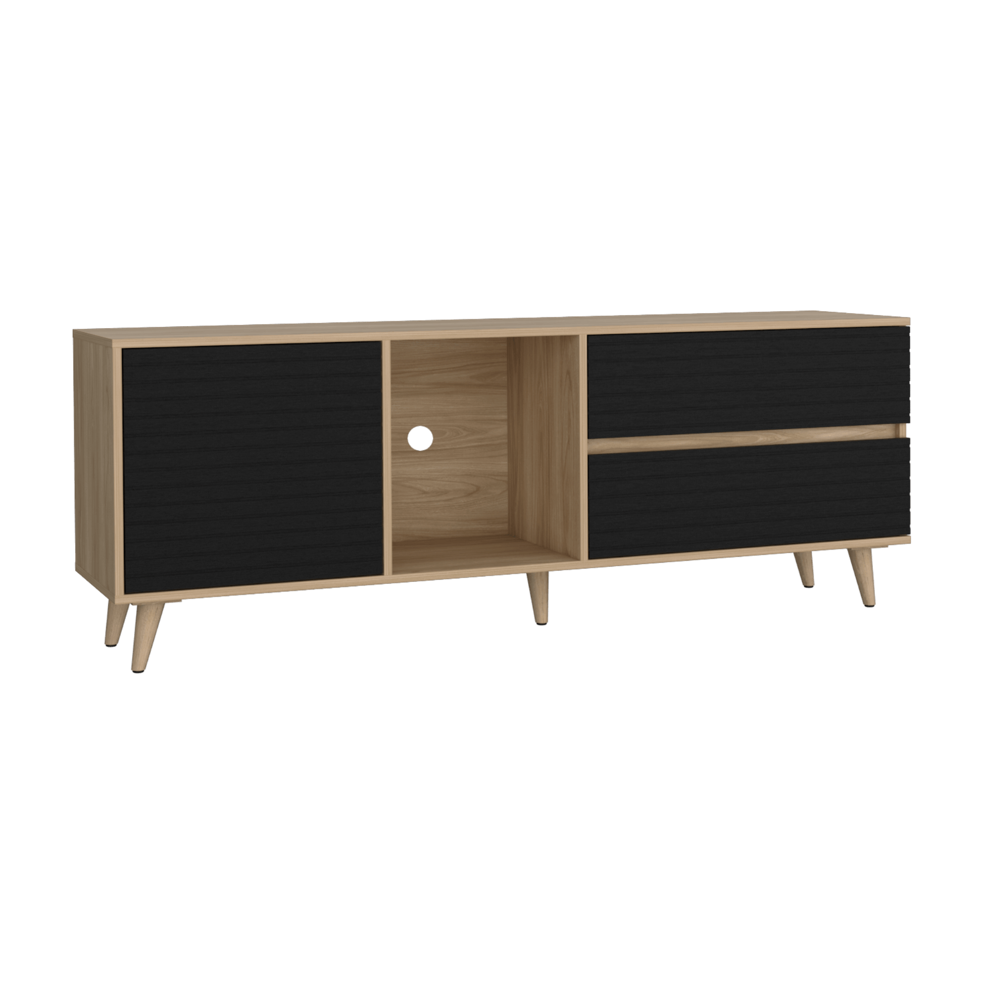 Rack Tv Salem 58X158X38 Rta Fresno Eu Wengue