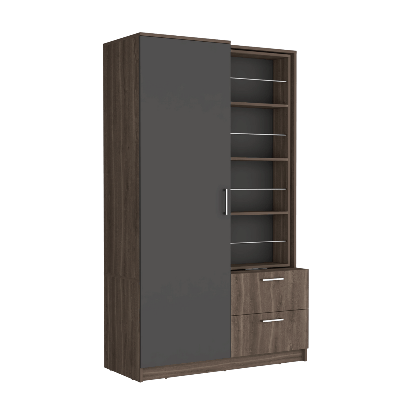Closet Seville 180X106X46 Rta Milán Plomo