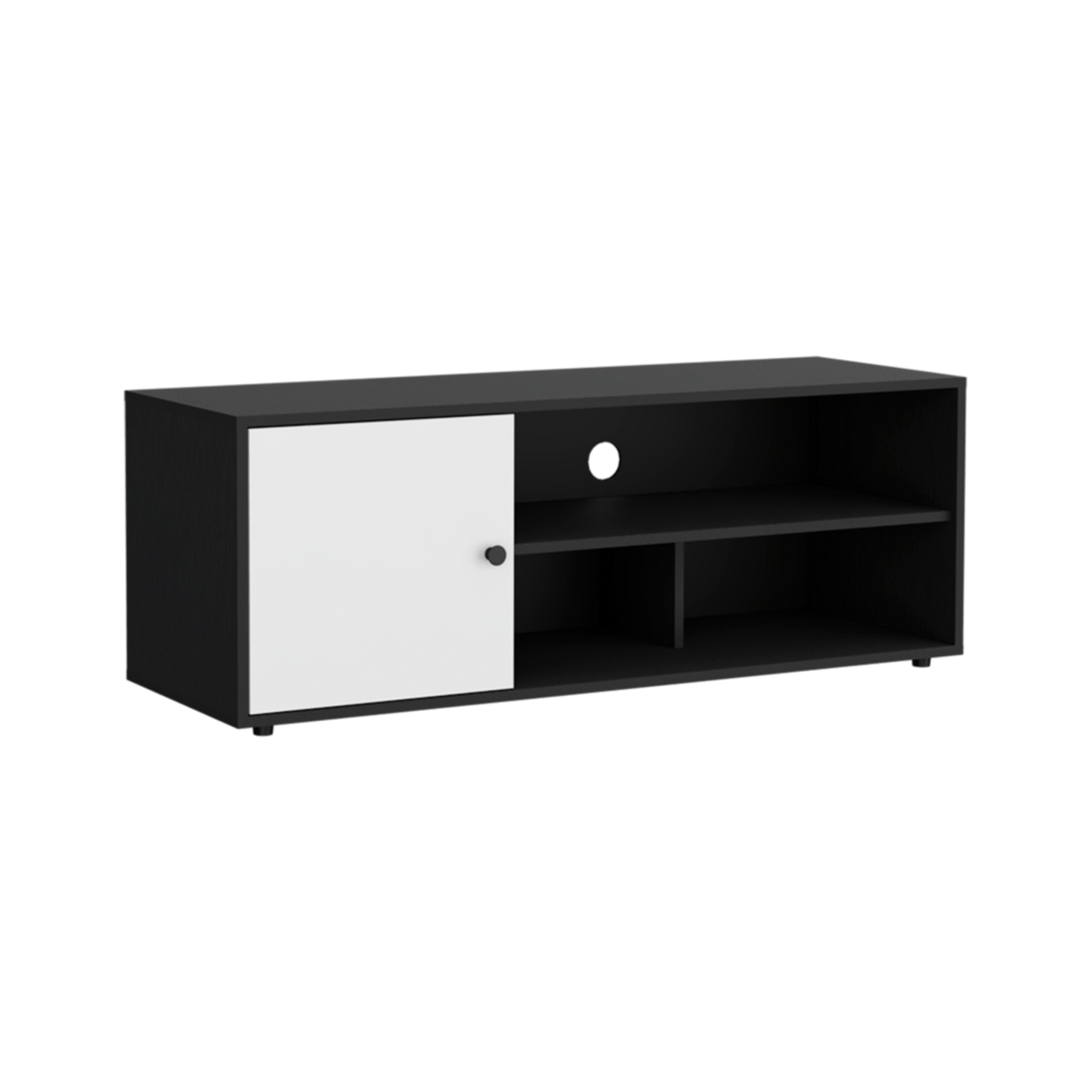 Mueble Tv 55" Noah 44X120X40 Rta Wengue Blanco Zf