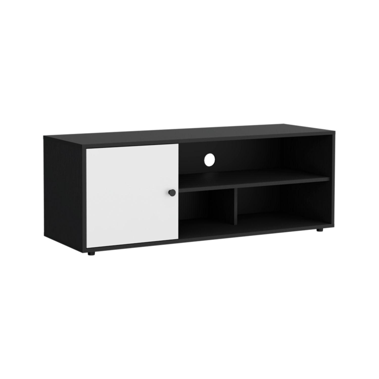 Mueble Tv 55" Noah 44X120X40 Rta Wengue Blanco Zf