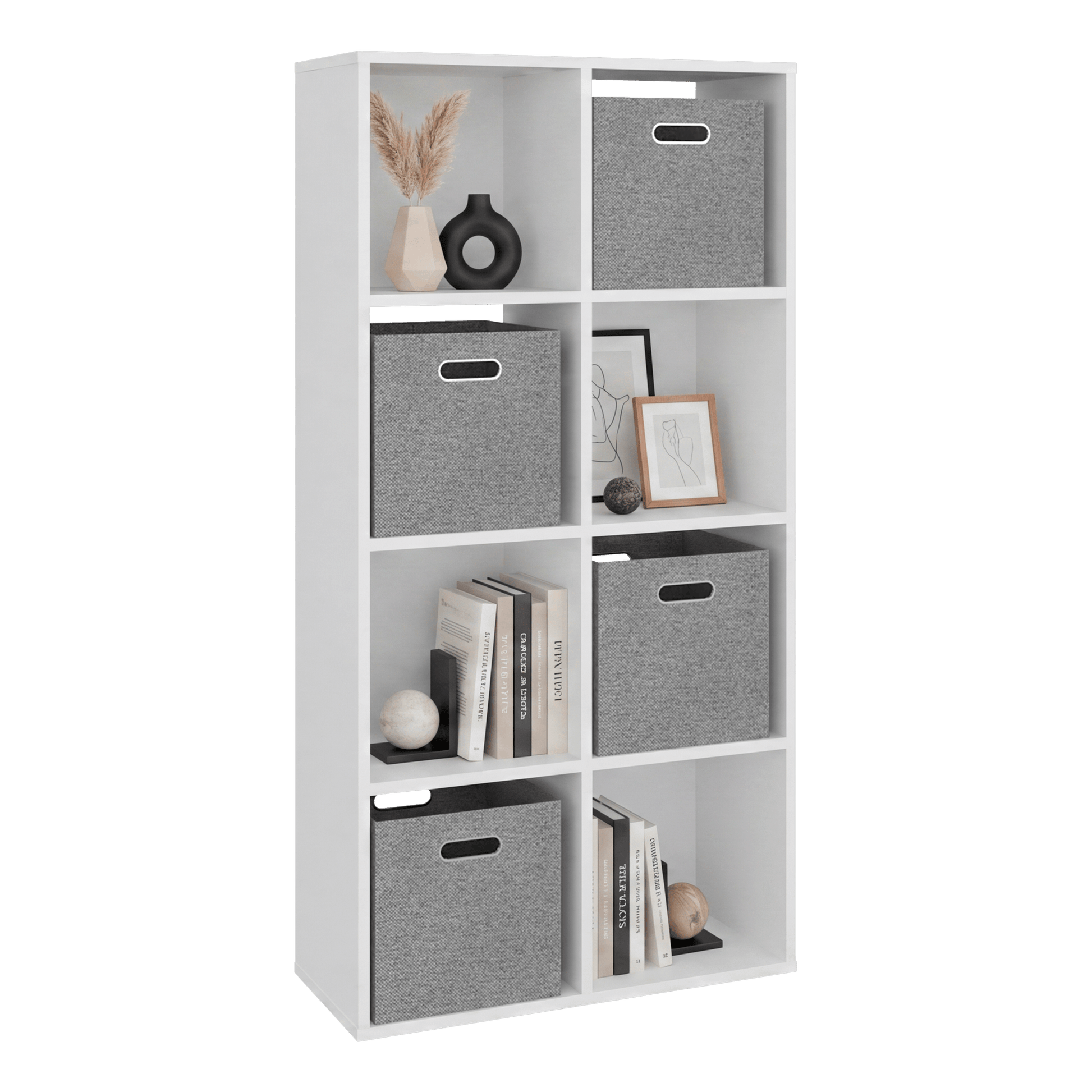 Organizador Cúbico 8 Lena 122X61X26 Rta Blanco Zf