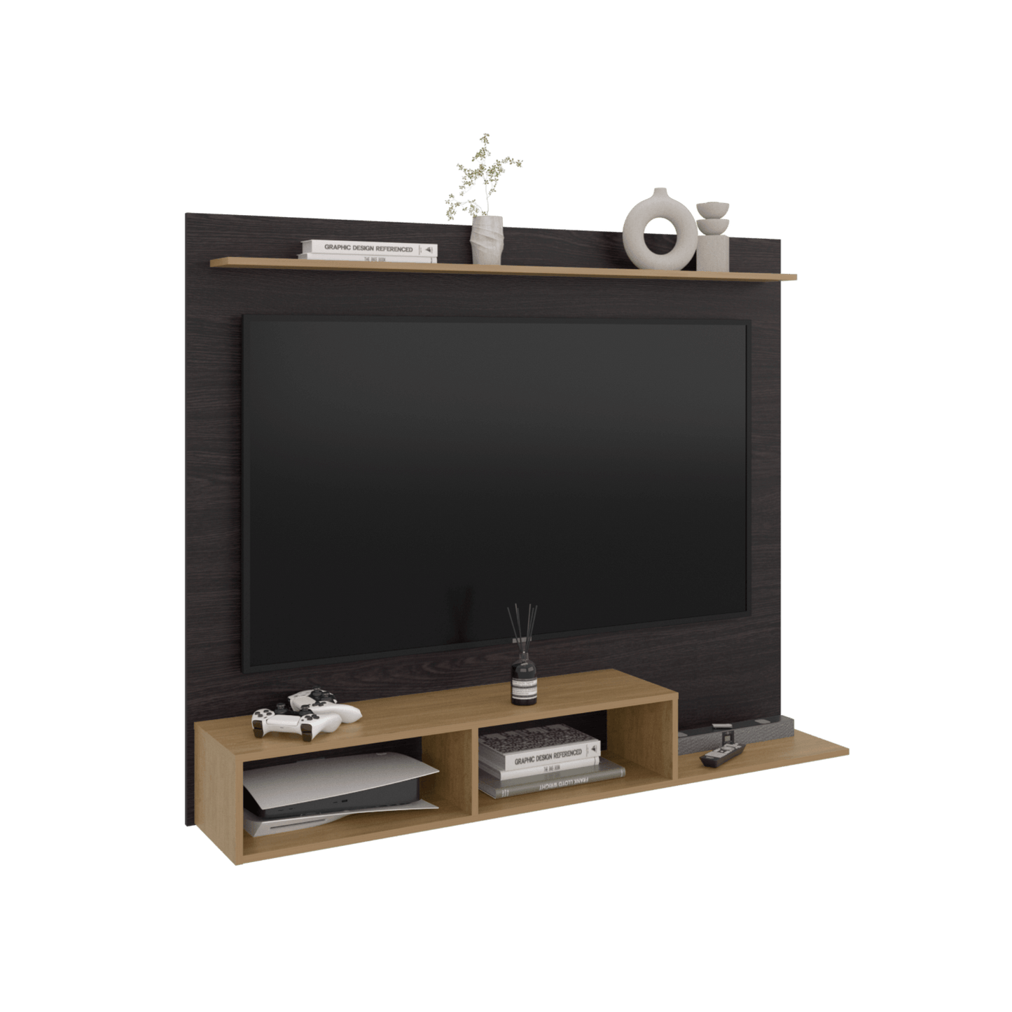 Panel Tv Munt 130X160X31 Rta Wengue Fresno Zf