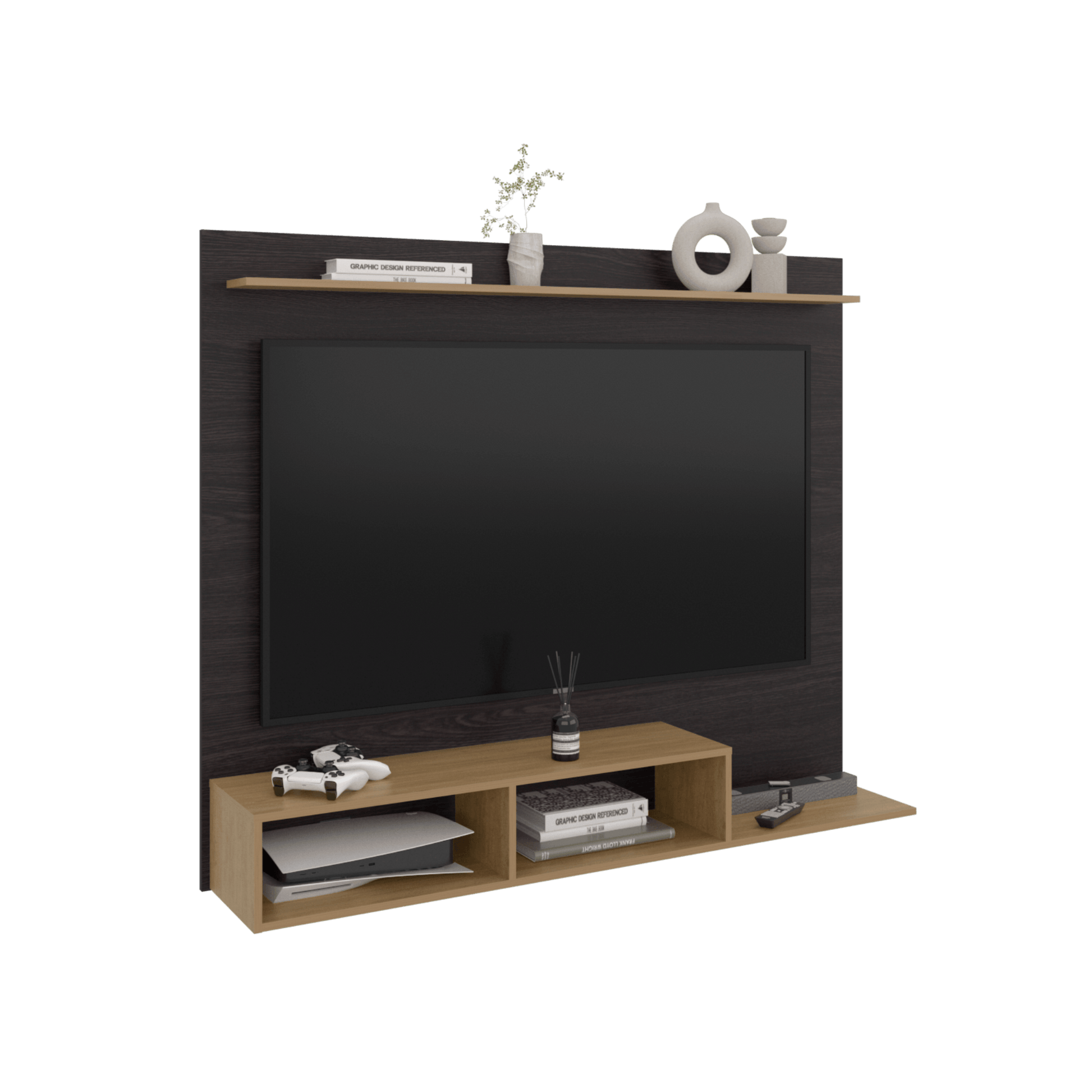 Panel Tv Munt 130X160X31 Rta Wengue Fresno Zf