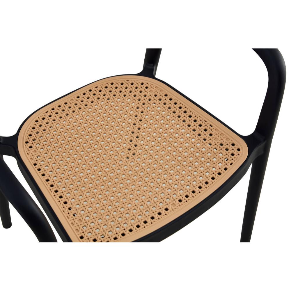 Silla Rio 81X57X53 Rta Negro Beige