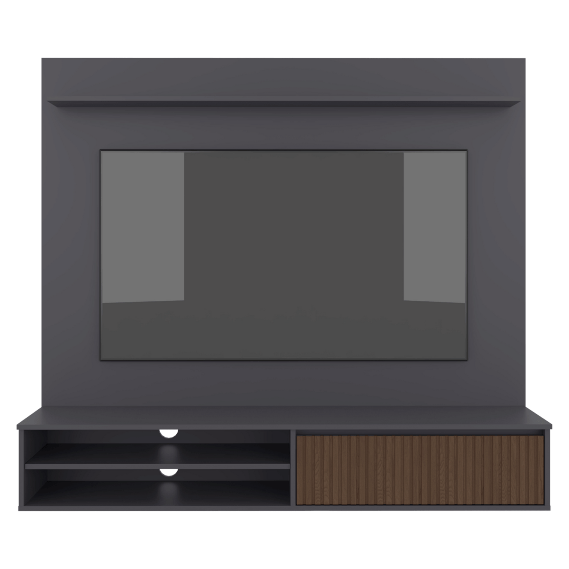 Panel De Tv Bowie 143X162X39 Rta Plomo