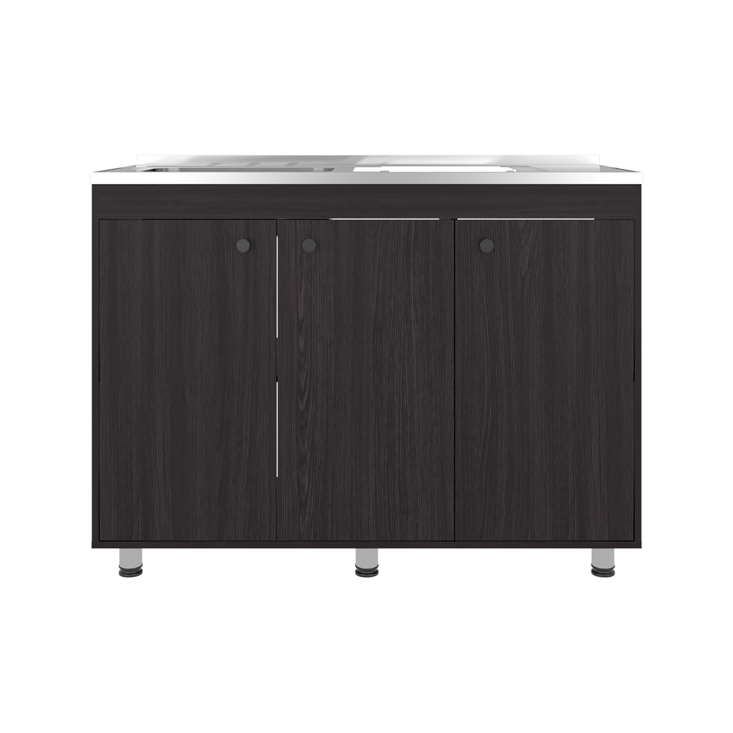 Mueble Inferior De Cocina Napoles 90X120X50 Rta Wengue Zf