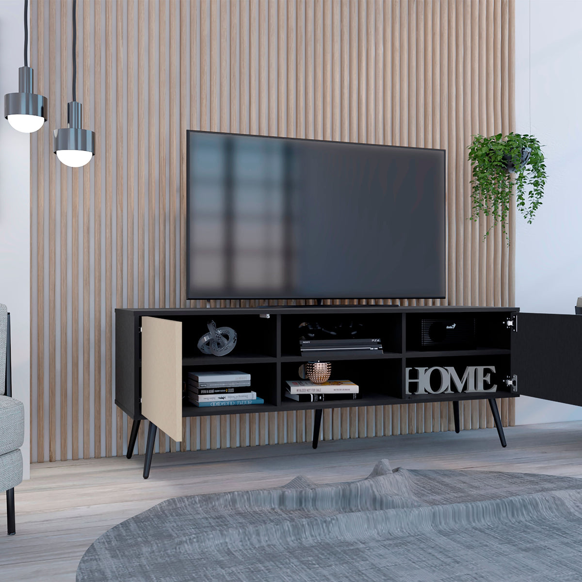 Rack Tv Funes Eco 55X150X40 Rta Wengue