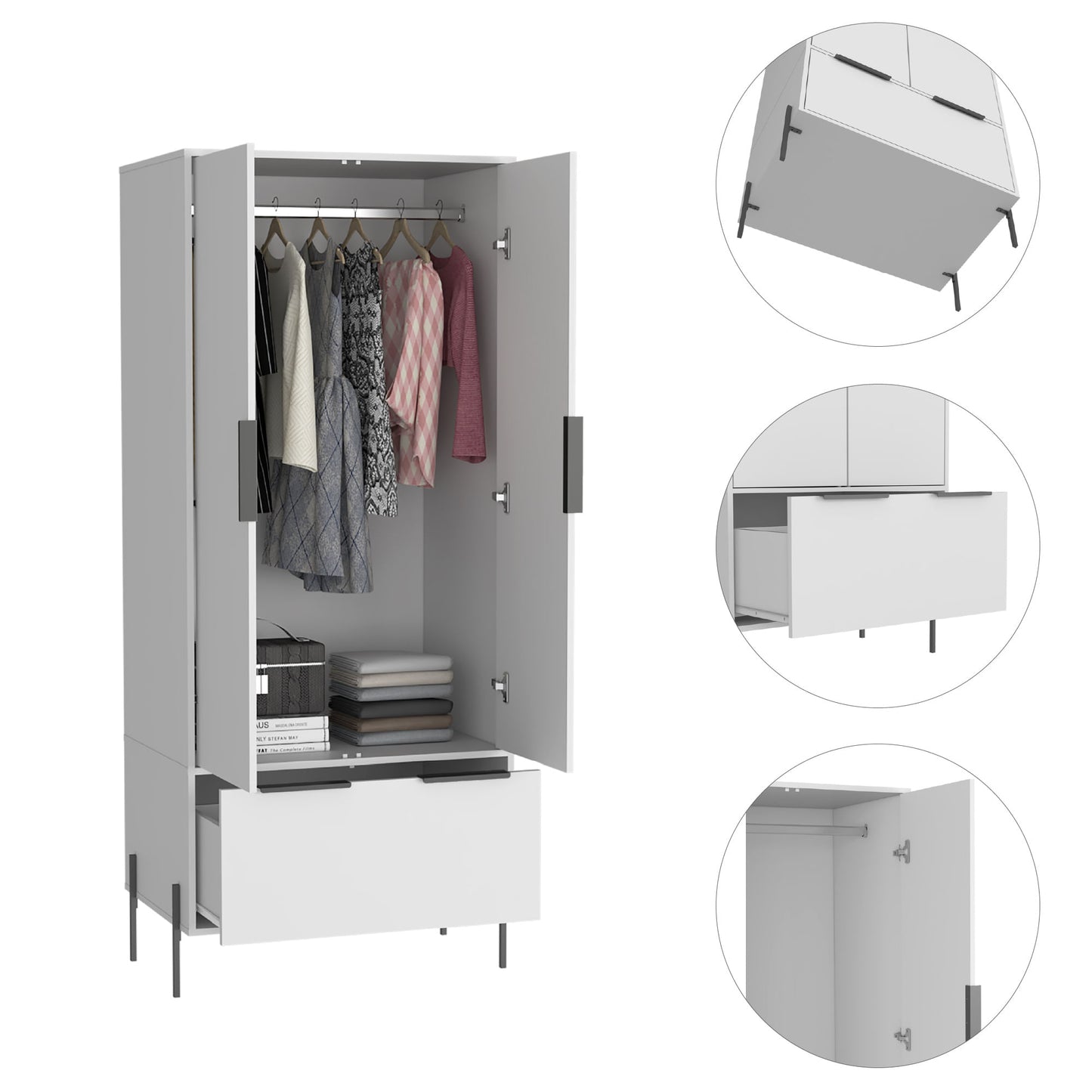 Closet With Collection W 183 Rta Blanco