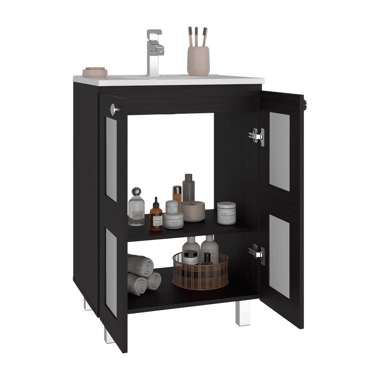 Mueble Lavamanos Haysi 86X59X44 Rta Wengue Zf