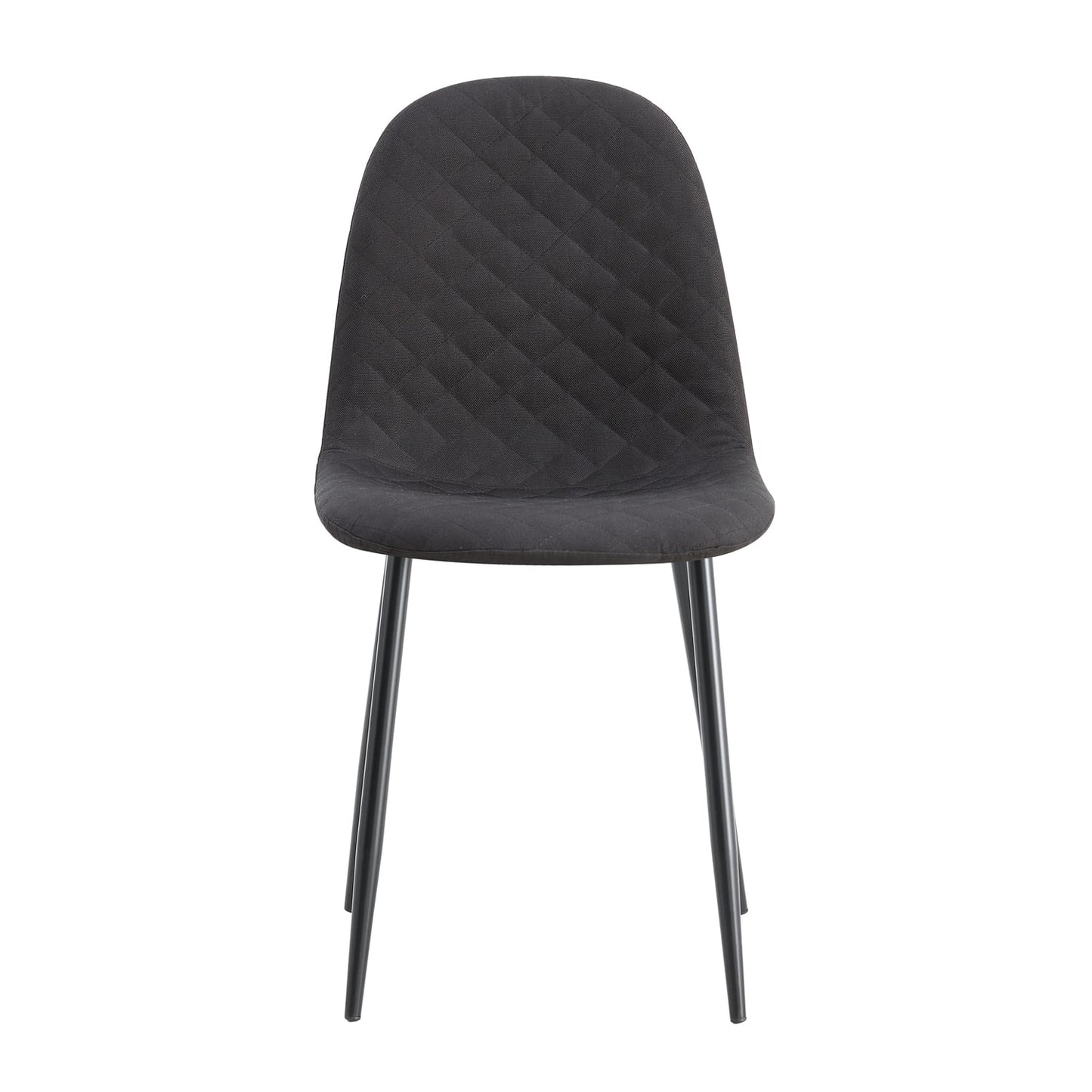 Set X2 Silla Comedor Jocob - Bm-Dc002 87X44X52 Rta Gris + Patas Negras