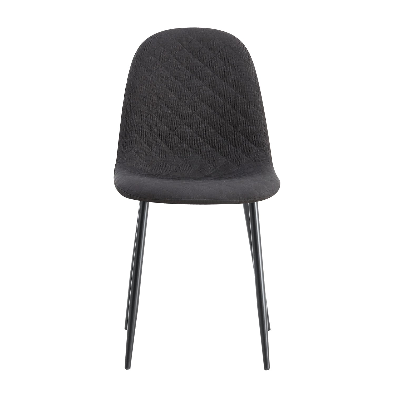 Set X2 Silla Comedor Jocob - Bm-Dc002 87X44X52 Rta Gris + Patas Negras