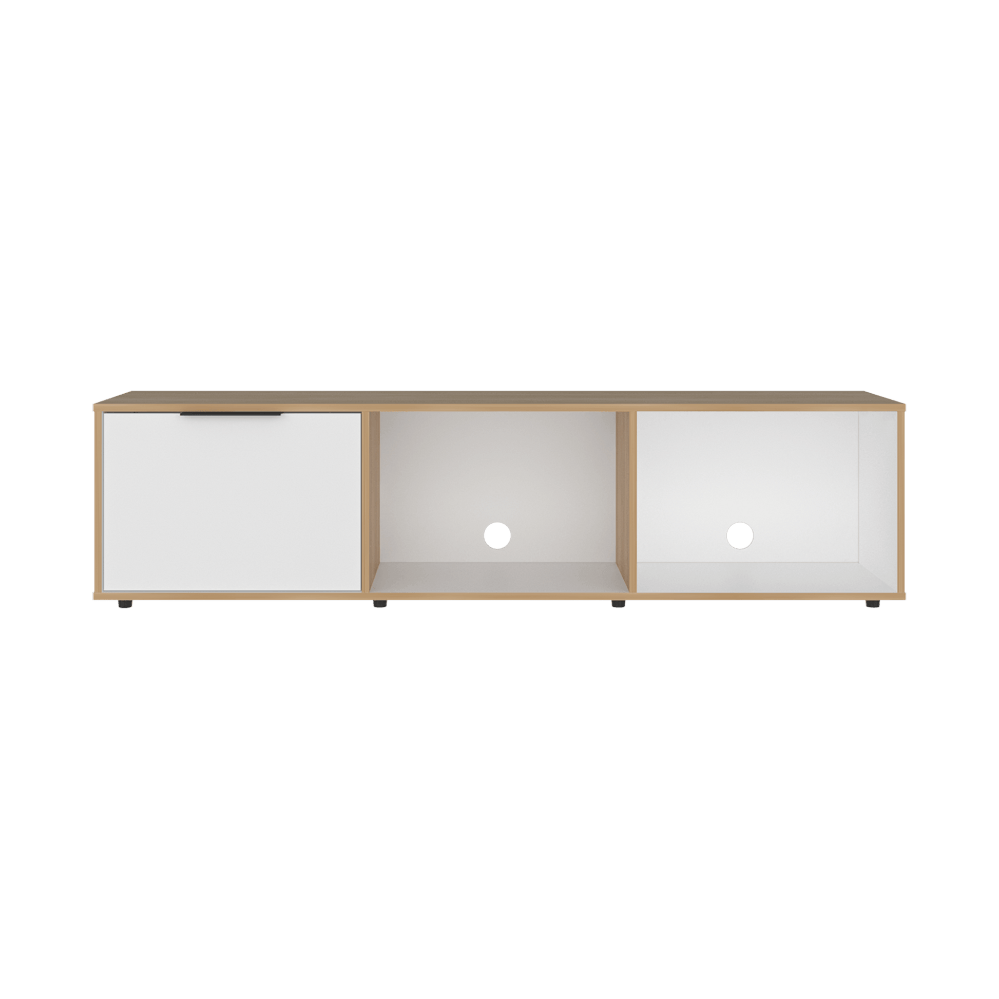 Rack De Tv 65" Dorne 41X162X35 Rta Fresno Eu Blanco