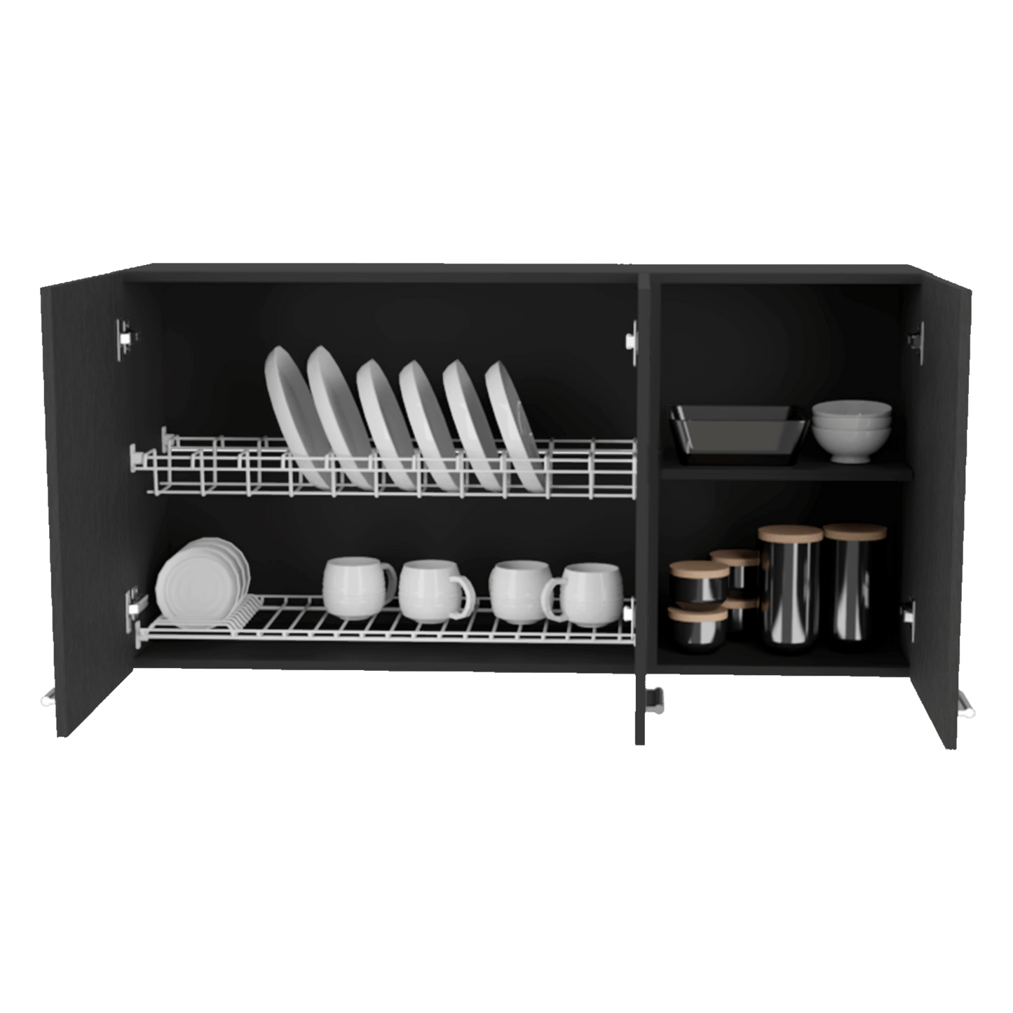 Gabinete Superior De Cocina 60X120X30 Wengue Zf