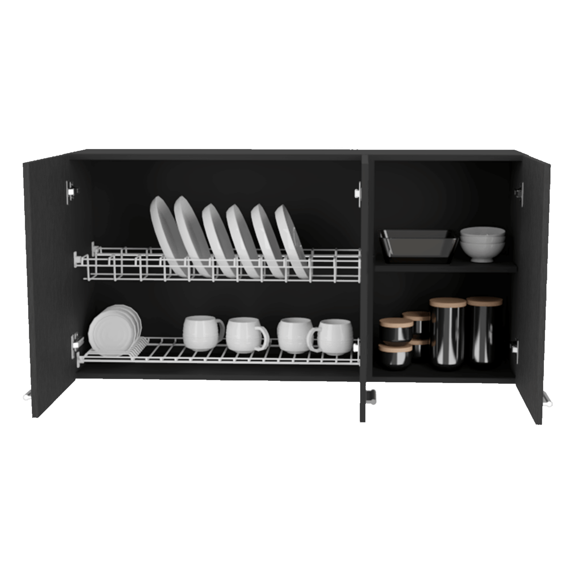 Gabinete Superior De Cocina 60X120X30 Wengue Zf