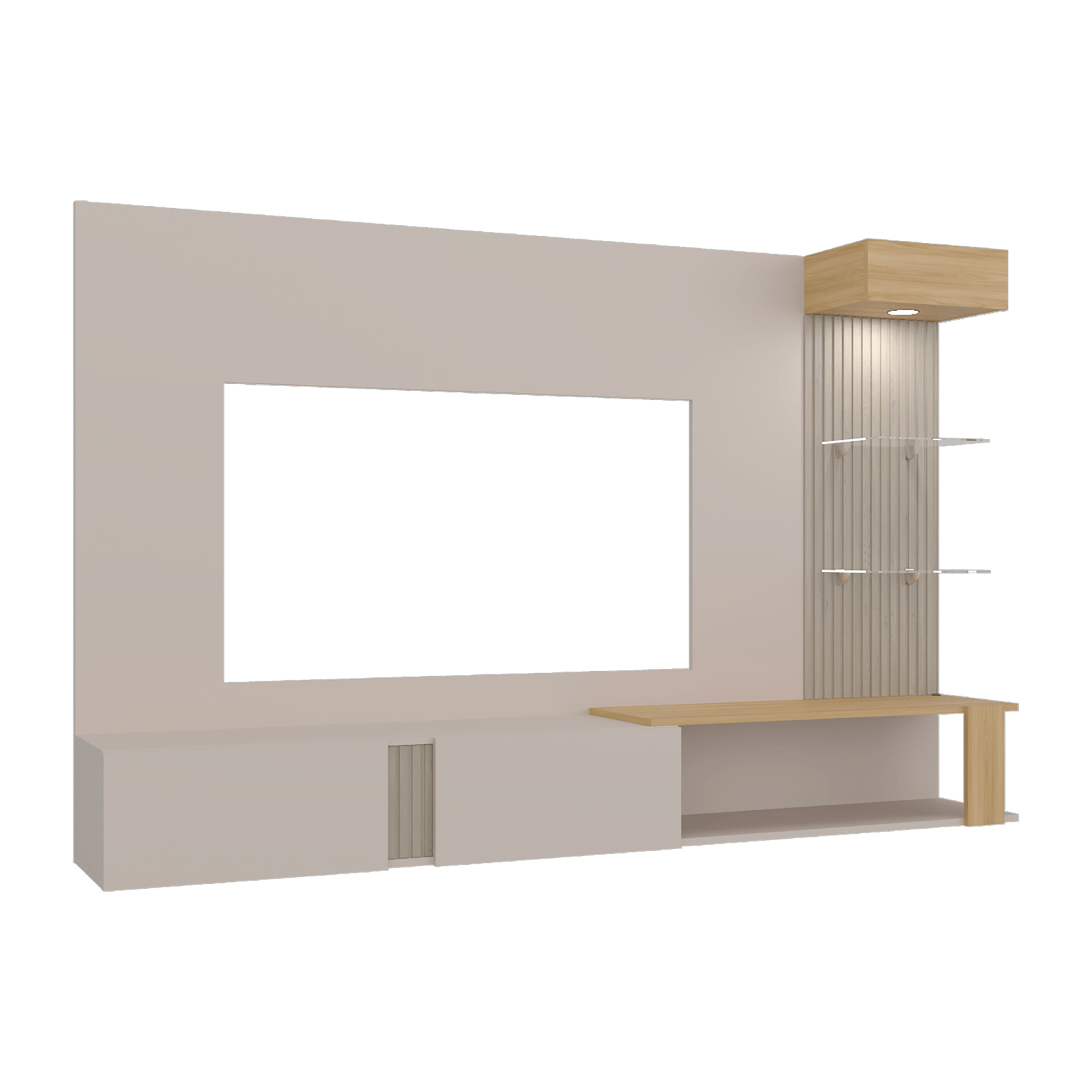 Panel De Tv Isolde 132X208X734 Rta Capri Fresno
