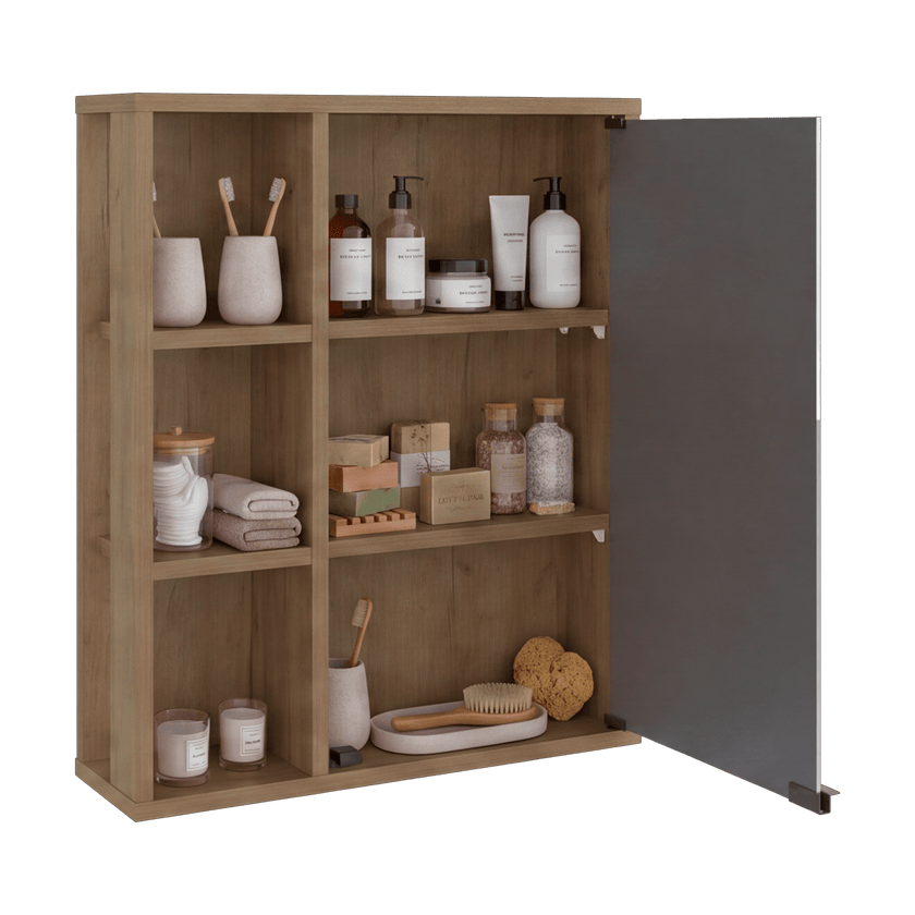 Gabinete De Baño Berkel 60X50X14 Rta Fresno Eu Zf