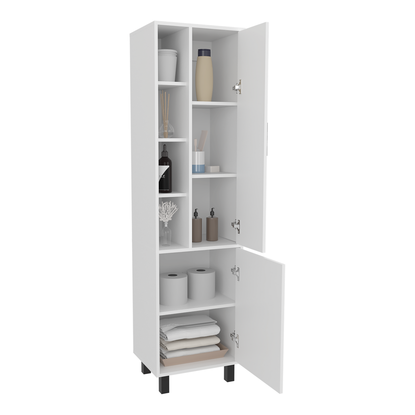 Mueble Alacena Stanton 173X45X35 Rta Blanco Zf