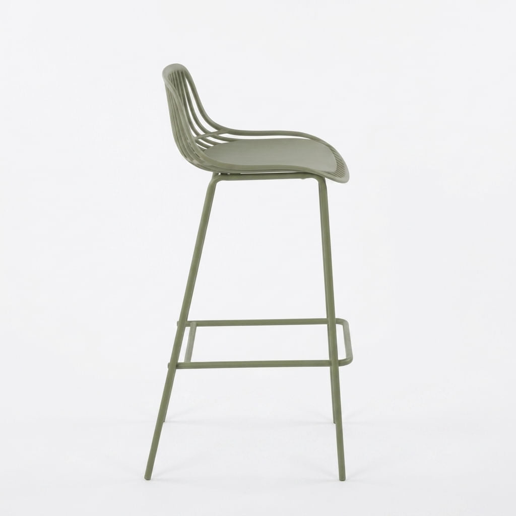 Silla Bar Tulum 97X41X51 Rta Verde Olivo