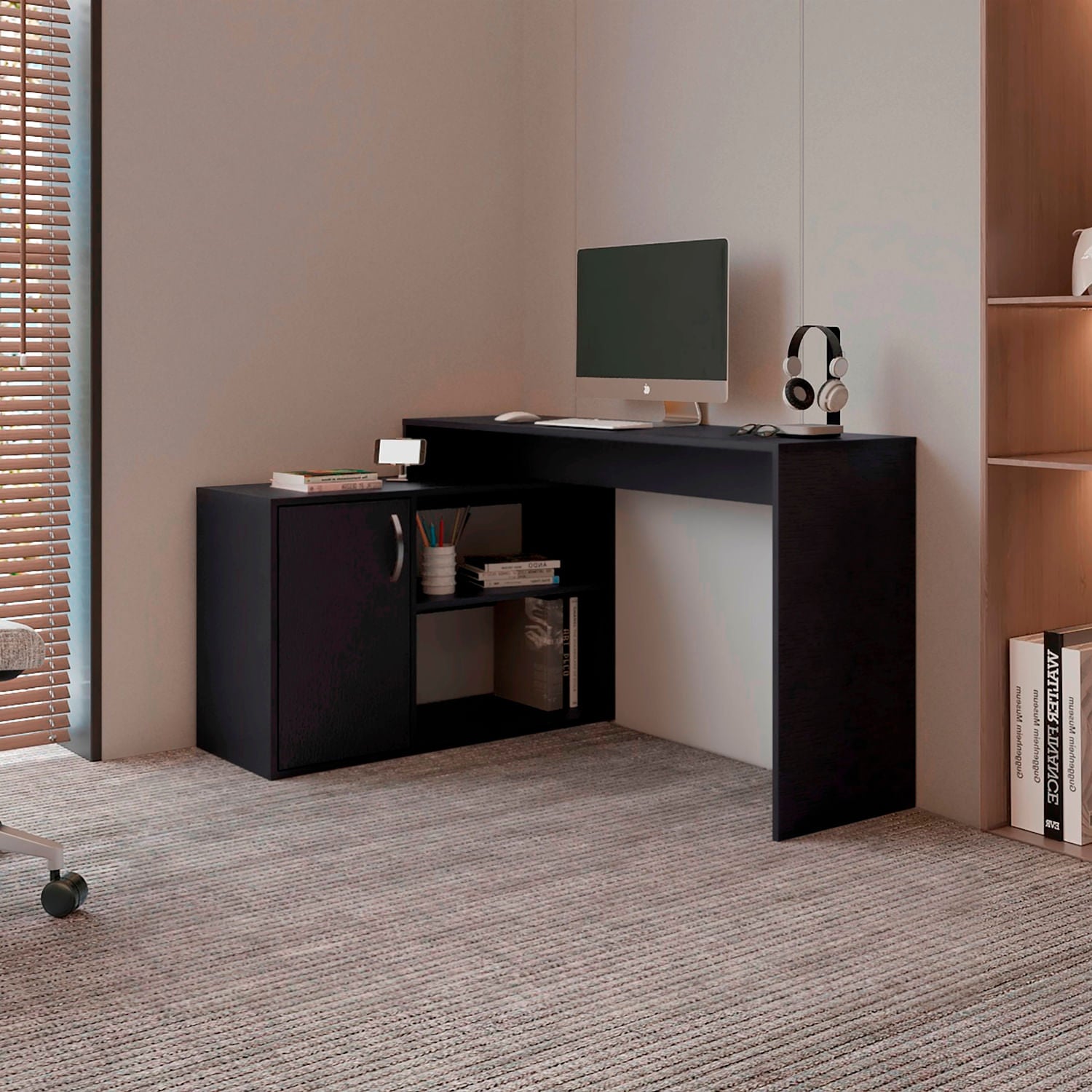 Escritorio Axis Eco 71X125X90 Rta Wengue