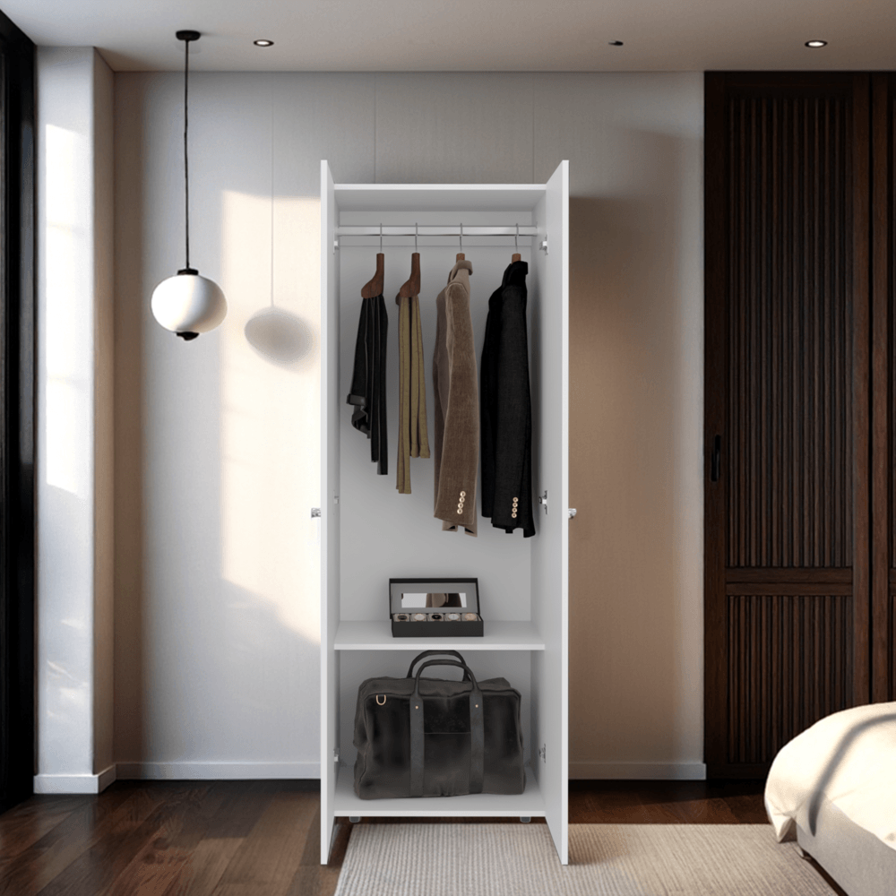 Closet 2 Puertas E1 Tuhogar 170X60X40 Rta Blanco Zf