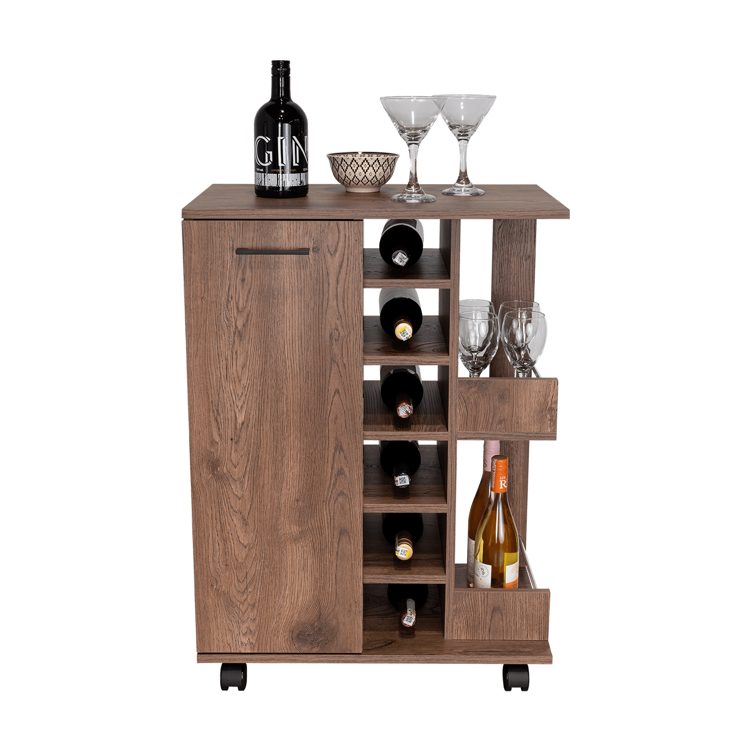 Mueble Bar Bajo Movil 82 X 60 Andorra Rta Bellota