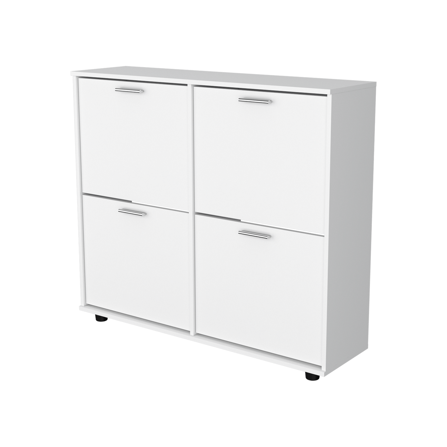 Zapatero 4 Puertas Opal 96X110X30 Rta Blanco Zf