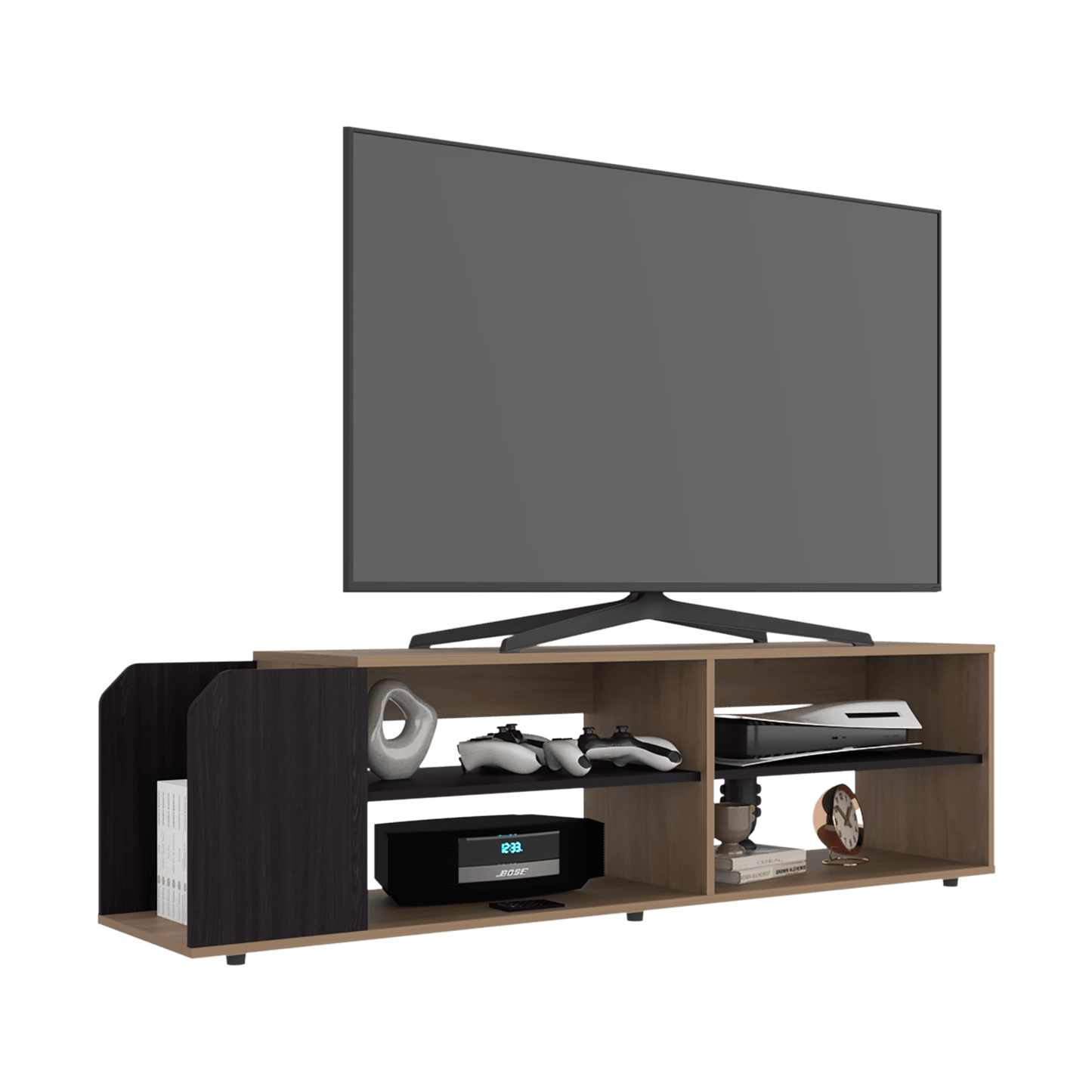 Rack Para Tv Solene 42X150X35 Rta Fresno Wengue Zf