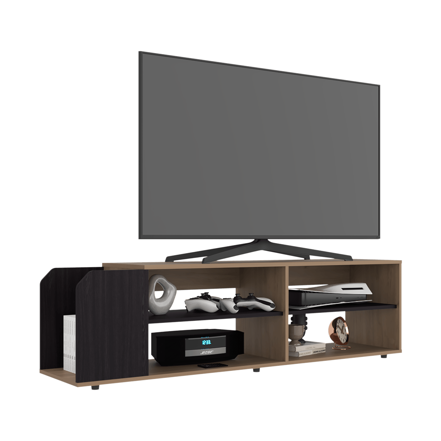 Rack Para Tv Solene 42X150X35 Rta Fresno Wengue Zf