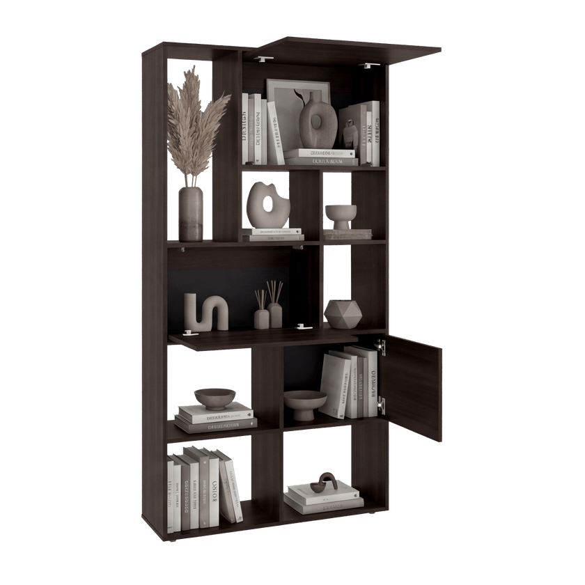 Biblioteca Anya 181X92X30 Rta Nogal Zf