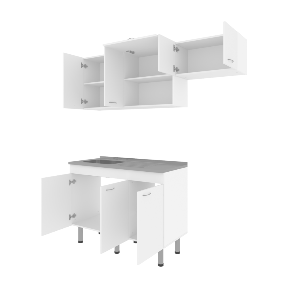 Cocina Oceana Ancho Max 180 Rta Blanco Zf