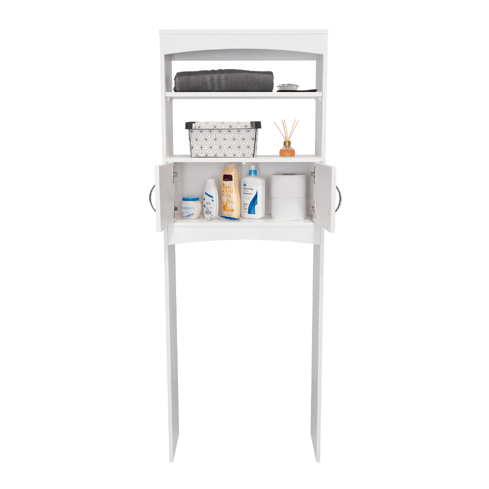 Mueble Ahorrador De Espacio Para Baño Malta Rta Blanco