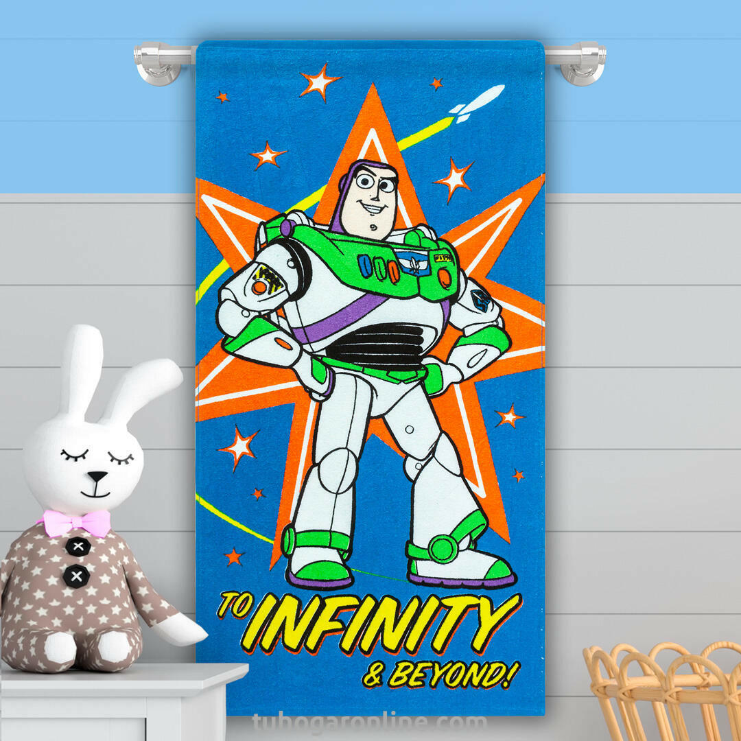 Toalla Infantil 320 Gramos Buzz Lightyear Al Infinito Y Más Allá Absorbente