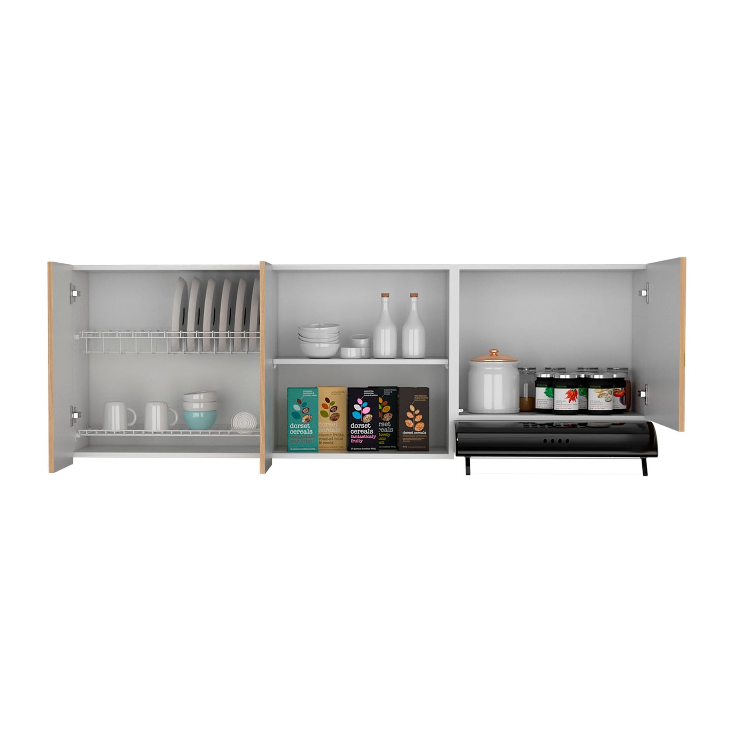 Mueble Superior Cocina 180 Boreal 62X180X33 Rta Blanco Fresno