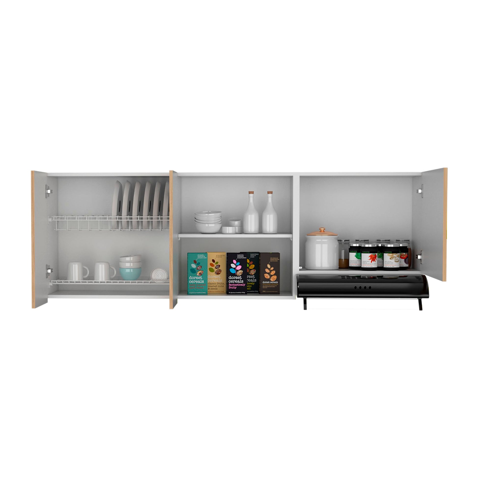 Mueble Superior Cocina 180 Boreal 62X180X33 Rta Blanco Fresno