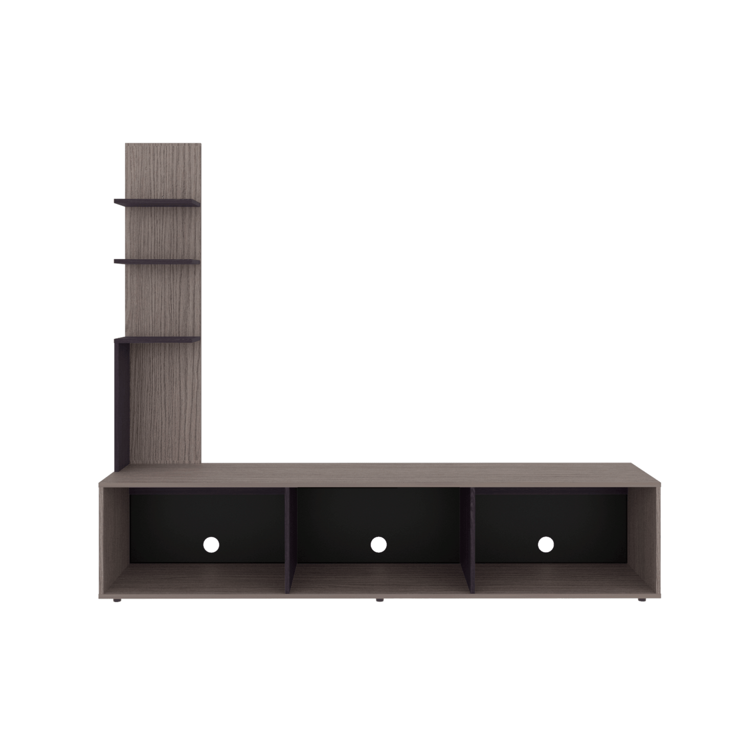 Centro De Entretenimiento 65" Canarias 161X190X40 Positano Wengue Zf