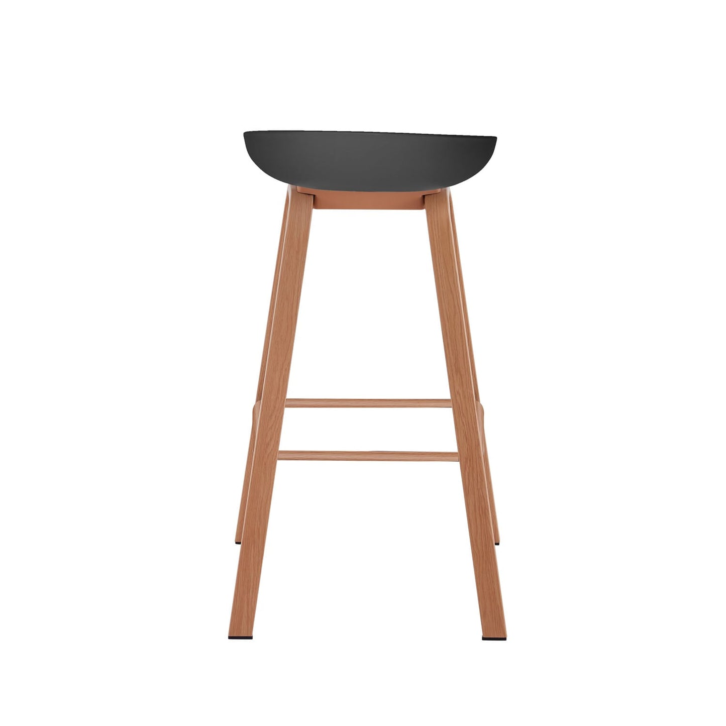 Set X2 Banco De Bar B-47 - Bm-Wb03 86X54X47 Negro Cafe Claro