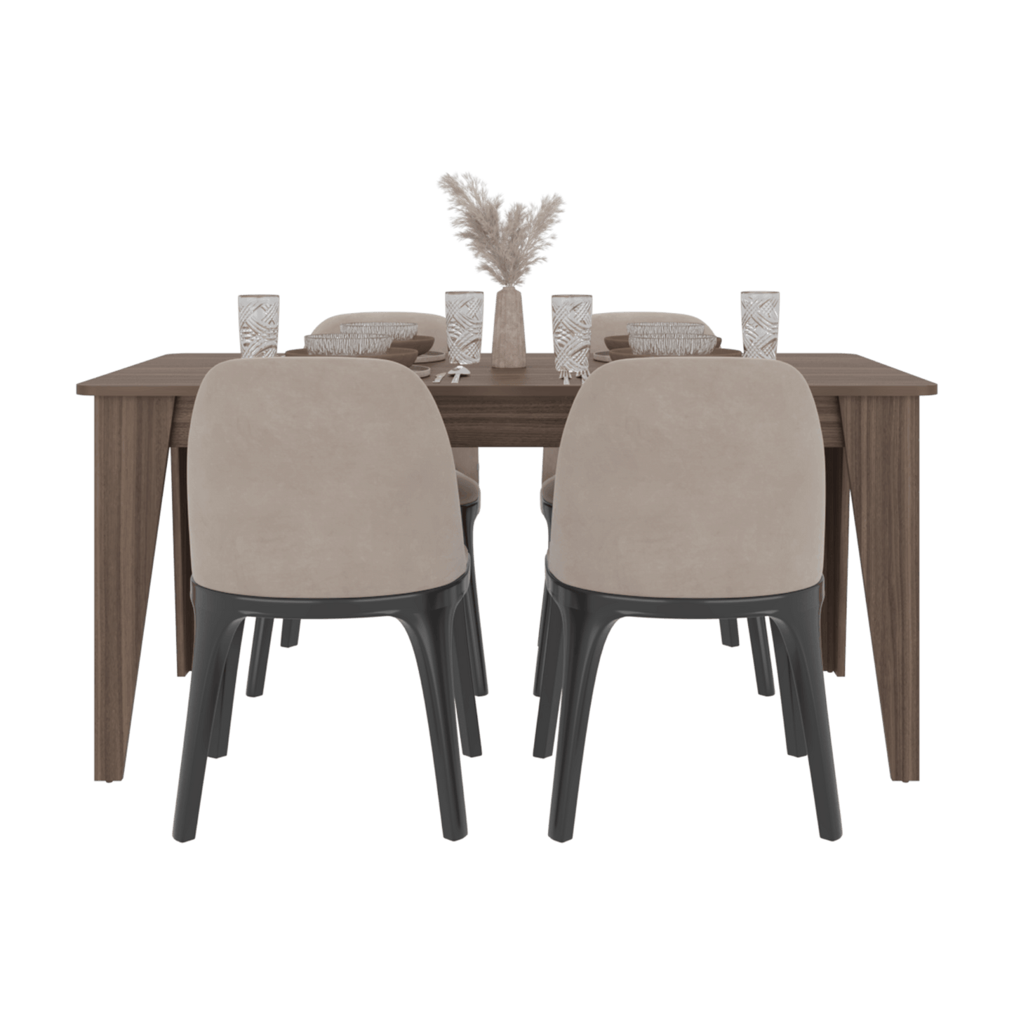 Mesa Comedor Torino 74X160X88 Rta Avellana