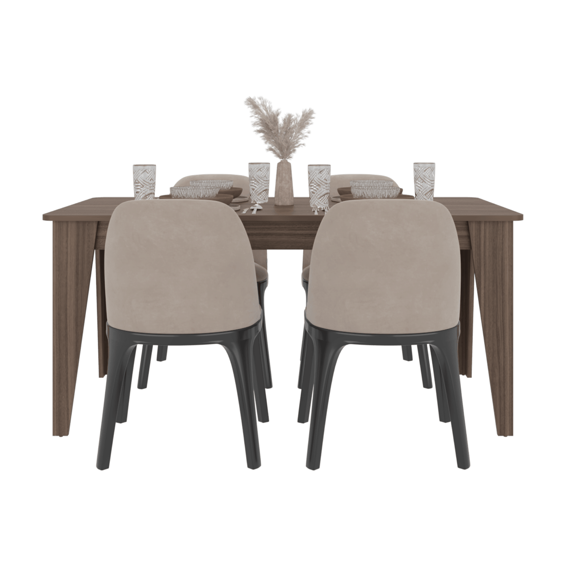 Mesa Comedor Torino 74X160X88 Rta Avellana