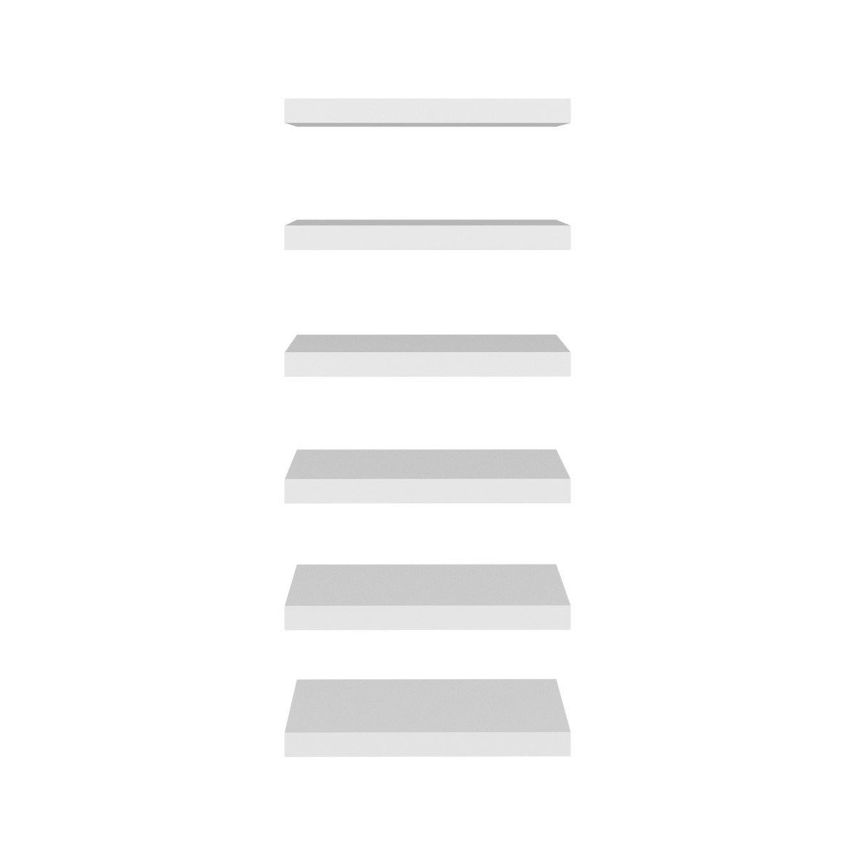 Repisa Flotante Shelf 3X45X20 Rta Blanco Zf