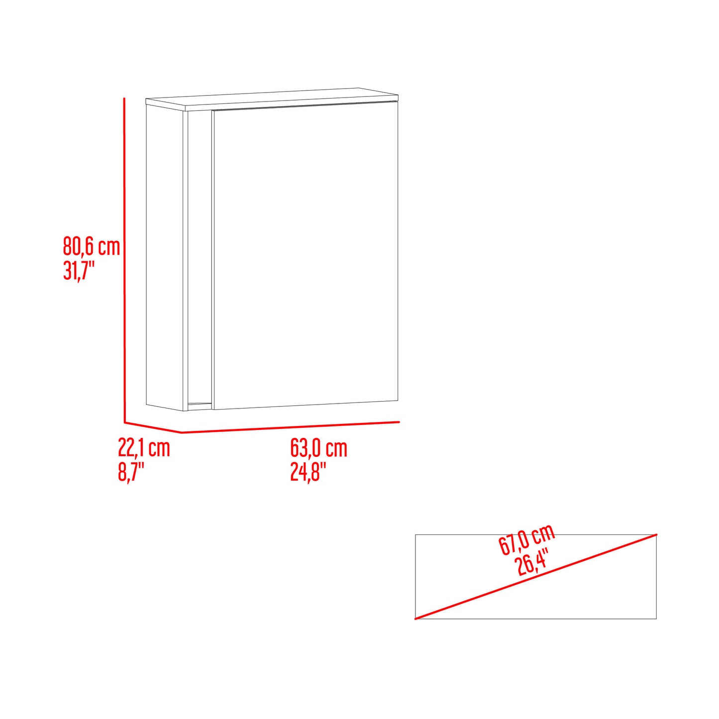 Zapatero Dassel 80X63X22 Rta Blanco Fresno Eu