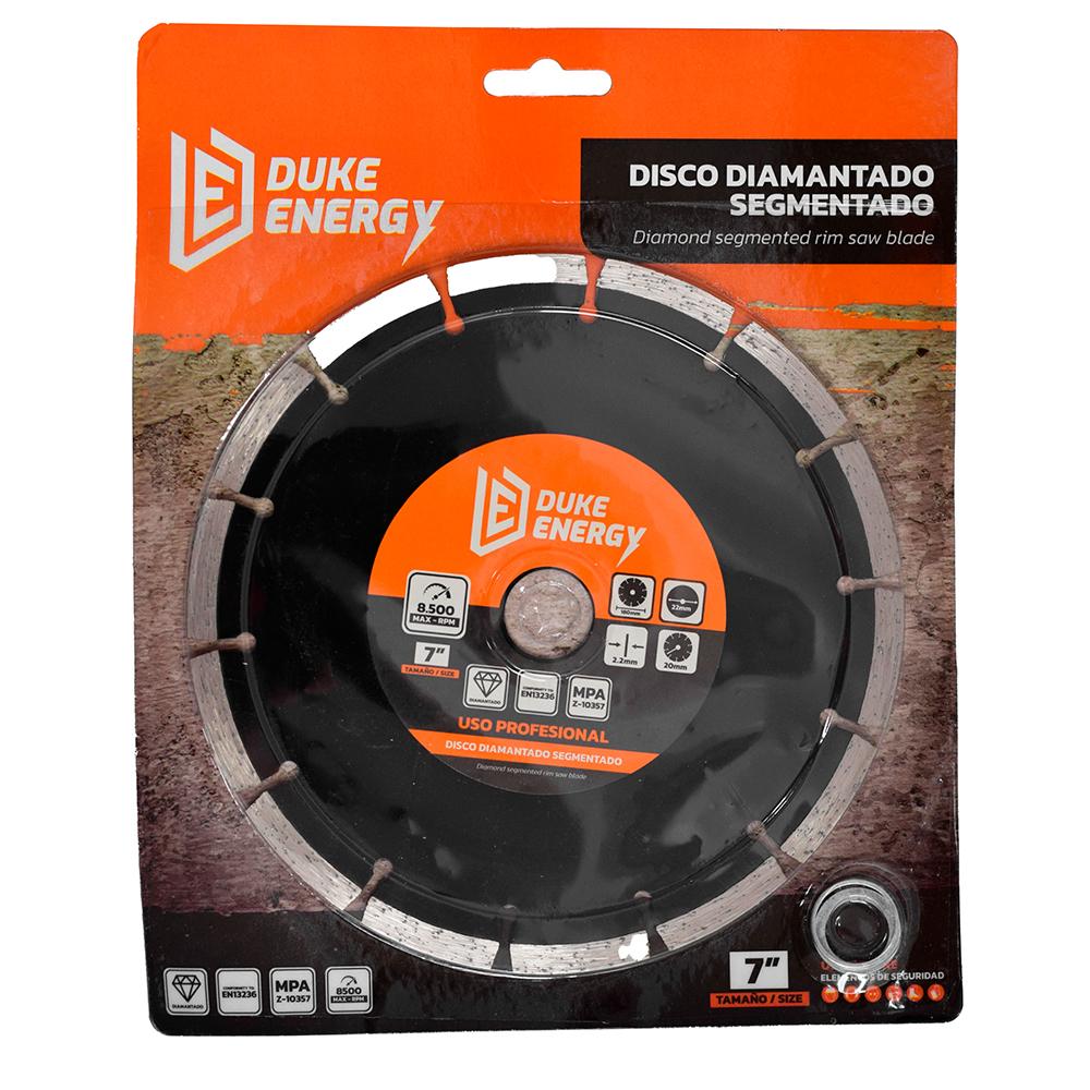 Disco Diamantado Segmentado Duke Energy Profesional 7 Ddu180 Ht30013