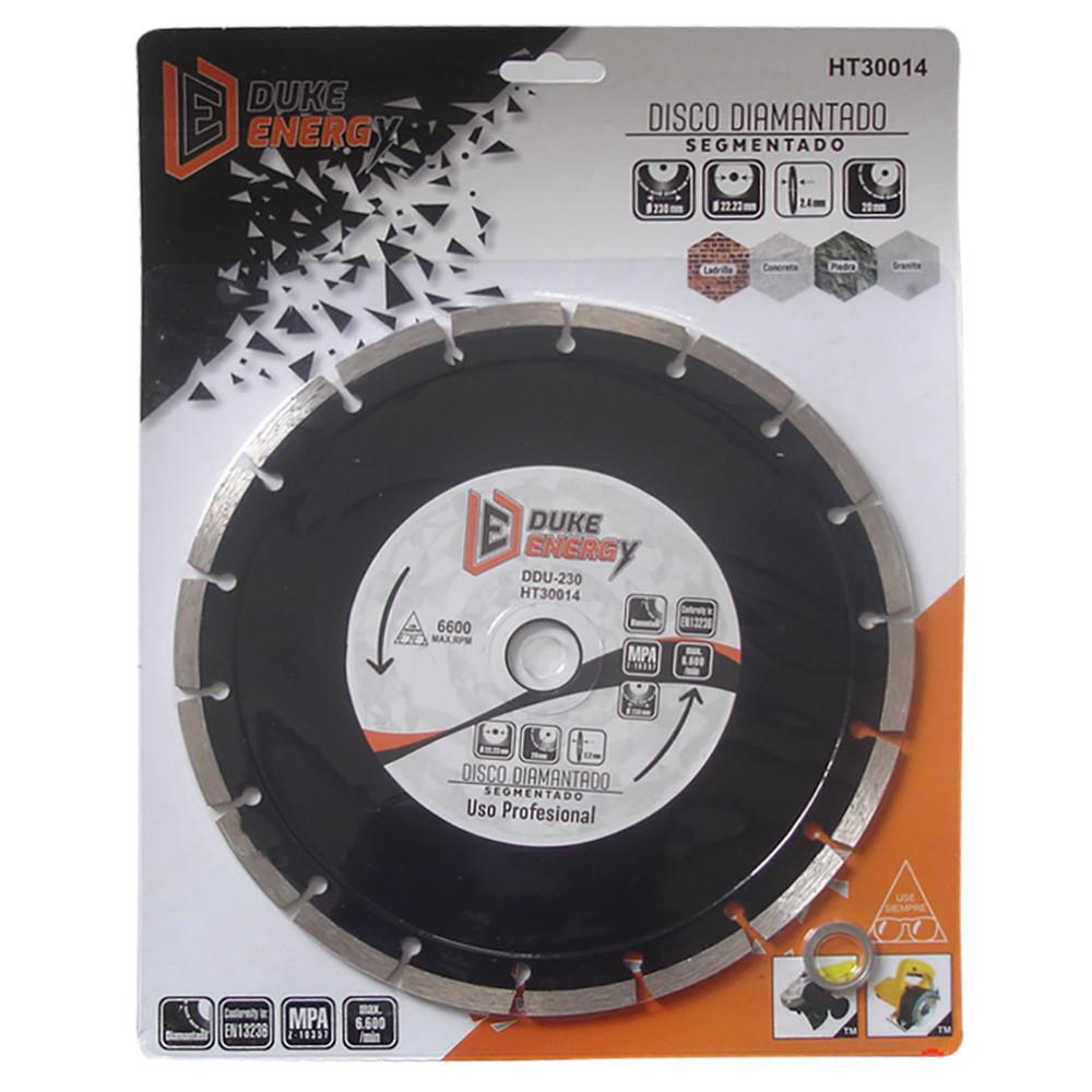 Disco Diamantado Segmentado Duke Energy Profesional 9 Ddu230 Ht30014